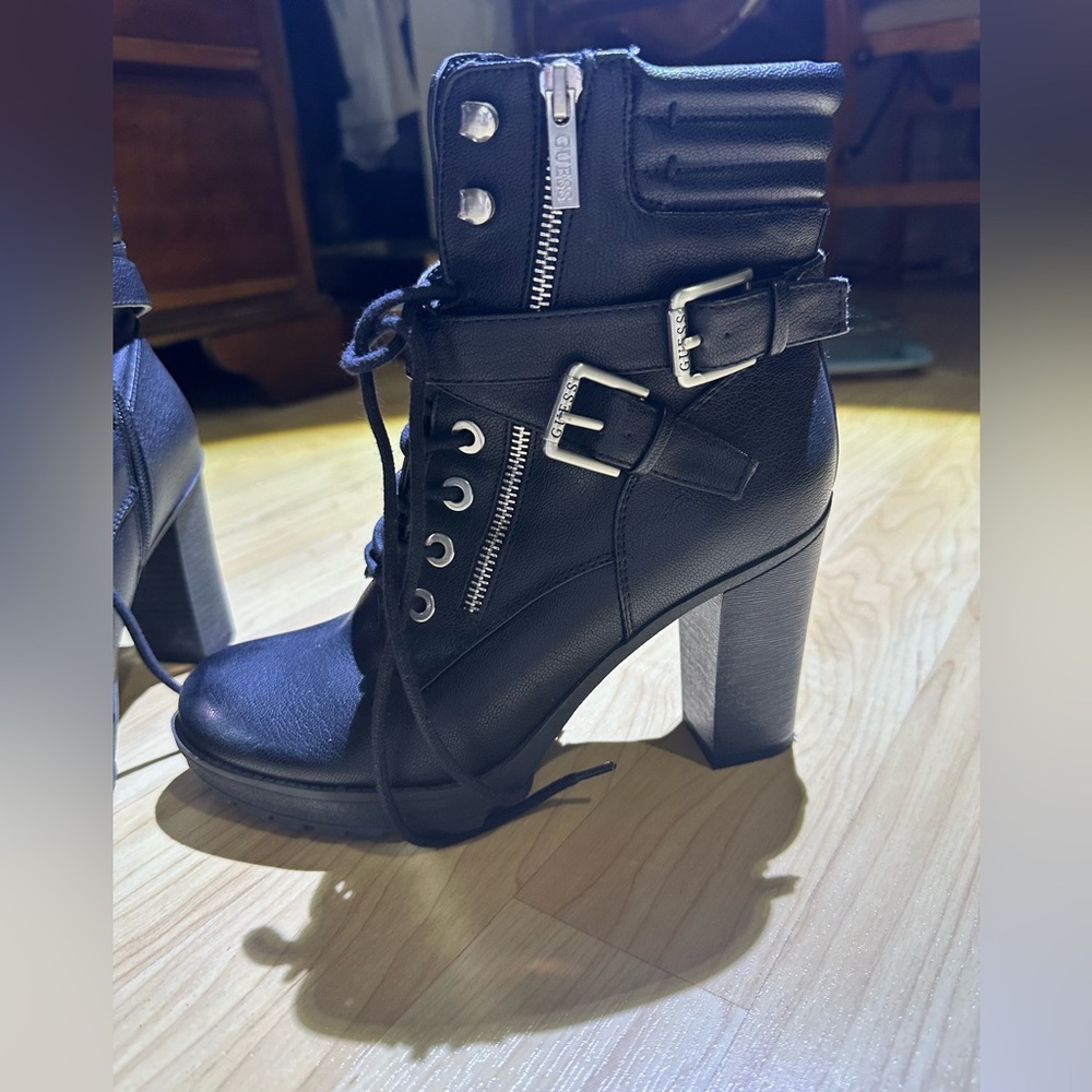 women’s guess boot heels